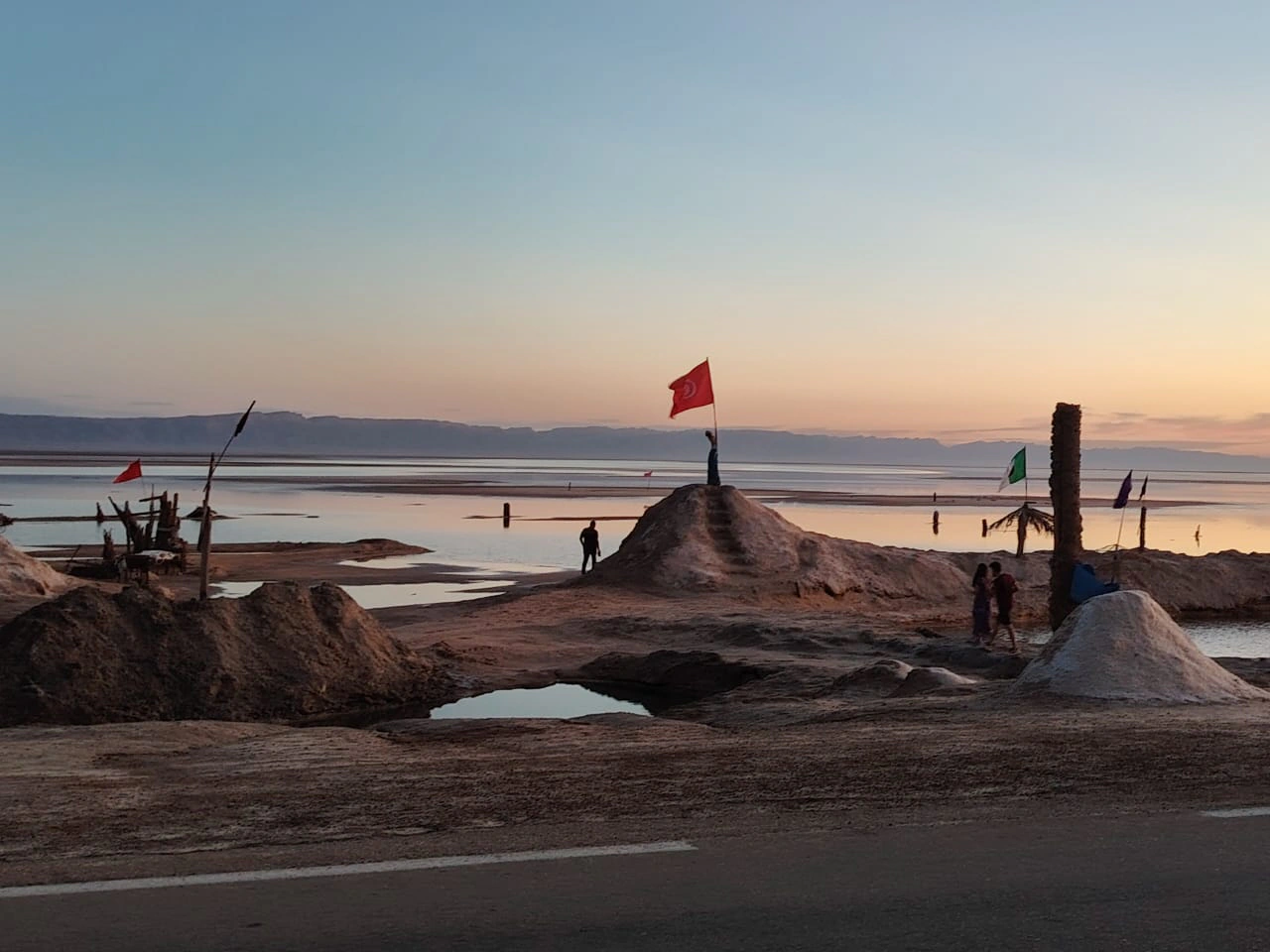 Peisaj saharian — fotografie din tunisia